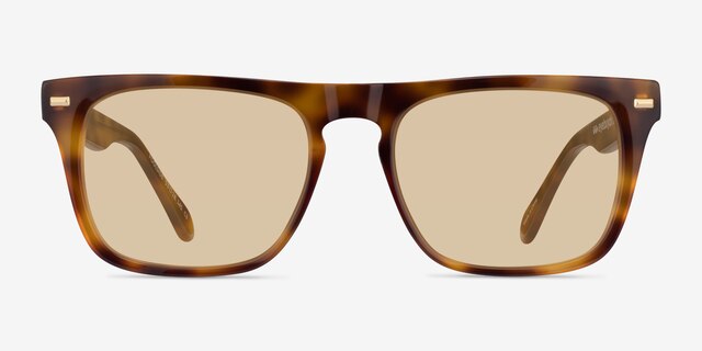 Poolside Shiny Tortoise AcetateSunglass Frames from EyeBuyDirect, Front View