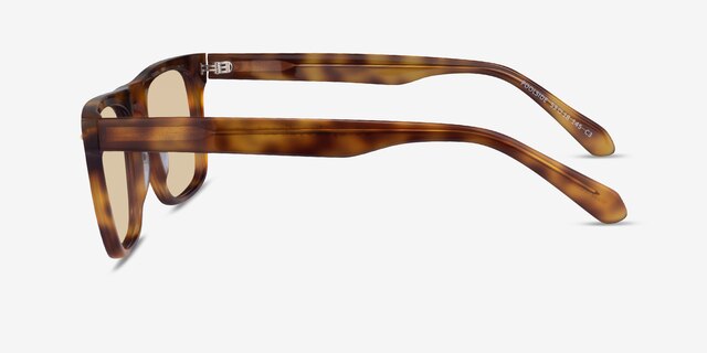 Poolside Shiny Tortoise AcetateSunglass Frames from EyeBuyDirect, Side View
