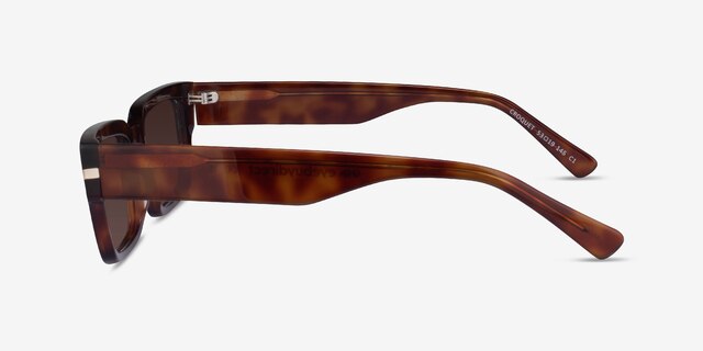 Croquet Shiny Tortoise AcetateSunglass Frames from EyeBuyDirect, Side View