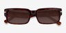 Croquet Shiny Tortoise AcetateSunglass Frames from EyeBuyDirect, Closed View