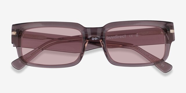 Croquet Crystal Nude AcetateSunglass Frames from EyeBuyDirect, Closed View