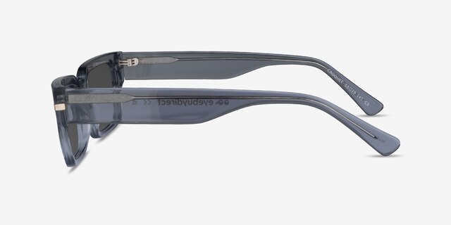 Croquet Crystal Blue AcetateSunglass Frames from EyeBuyDirect, Side View