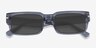 Croquet Crystal Blue AcetateSunglass Frames from EyeBuyDirect, Closed View
