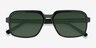 Social Green AcetateSunglass Frames from EyeBuyDirect, Closed View