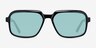 Social Black AcetateSunglass Frames from EyeBuyDirect, Front View