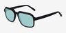 Social Black AcetateSunglass Frames from EyeBuyDirect, Angle View