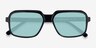 Social Black AcetateSunglass Frames from EyeBuyDirect, Closed View