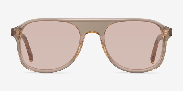 Tropical Translusant Beige AcetateSunglass Frames from EyeBuyDirect, Front View