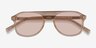 Tropical Translusant Beige AcetateSunglass Frames from EyeBuyDirect, Closed View