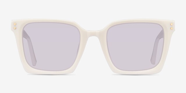 Cabana White AcetateSunglass Frames from EyeBuyDirect, Front View