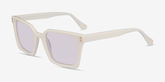 Cabana White AcetateSunglass Frames from EyeBuyDirect, Angle View