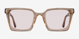 Cabana Translusant Beige Acétate Soleil de Lunette de vue d'EyeBuyDirect, Vue de Face