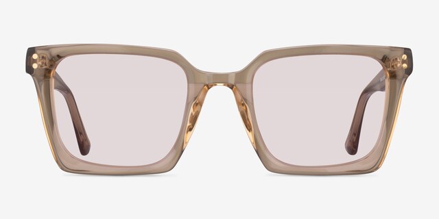 Cabana Translusant Beige AcetateSunglass Frames from EyeBuyDirect, Front View