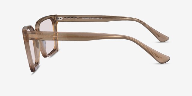 Cabana Translusant Beige AcetateSunglass Frames from EyeBuyDirect, Side View