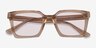 Cabana Translusant Beige AcetateSunglass Frames from EyeBuyDirect, Closed View