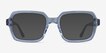 Resort Clear Blue AcetateSunglass Frames from EyeBuyDirect, Front View