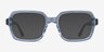 Resort Clear Blue AcetateSunglass Frames from EyeBuyDirect, Front View