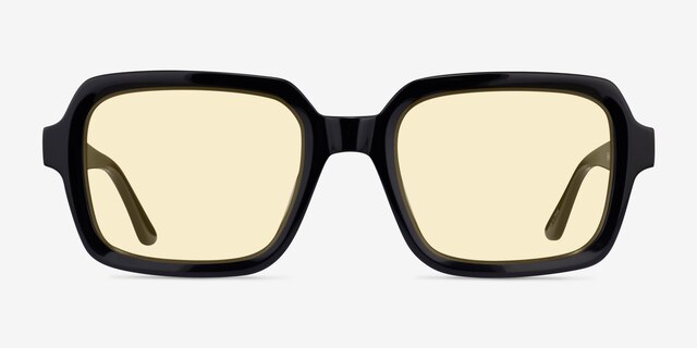Resort Black AcetateSunglass Frames from EyeBuyDirect, Front View