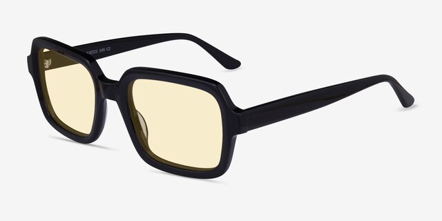 Resort Black AcetateSunglass Frames from EyeBuyDirect, Angle View