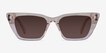 Natalie Crystal Nude AcetateSunglass Frames from EyeBuyDirect, Front View