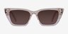 Natalie Crystal Nude AcetateSunglass Frames from EyeBuyDirect, Front View