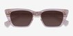 Natalie Crystal Nude AcetateSunglass Frames from EyeBuyDirect, Closed View