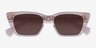 Natalie Crystal Nude AcetateSunglass Frames from EyeBuyDirect, Closed View
