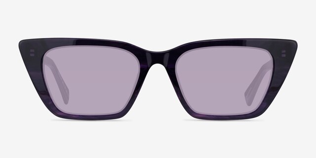 Natalie Purple AcetateSunglass Frames from EyeBuyDirect, Front View
