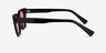 Natalie Shiny Black AcetateSunglass Frames from EyeBuyDirect, Side View