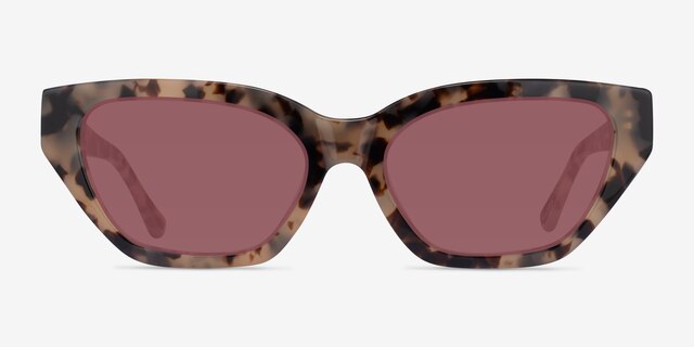 Celeste Ivory Tortoise AcetateSunglass Frames from EyeBuyDirect, Front View