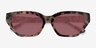 Celeste Ivory Tortoise AcetateSunglass Frames from EyeBuyDirect, Closed View