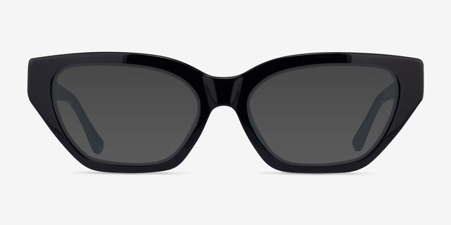 Celeste Black AcetateSunglass Frames from EyeBuyDirect, Front View
