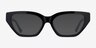 Celeste Black AcetateSunglass Frames from EyeBuyDirect, Front View