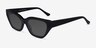 Celeste Black AcetateSunglass Frames from EyeBuyDirect, Angle View