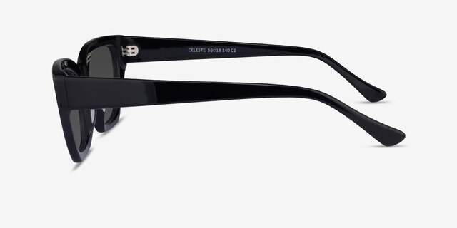 Celeste Black AcetateSunglass Frames from EyeBuyDirect, Side View
