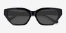 Celeste Black AcetateSunglass Frames from EyeBuyDirect, Closed View