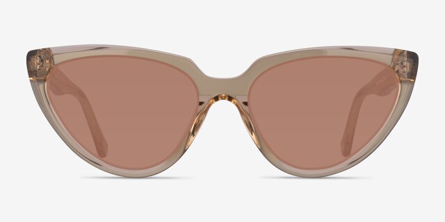 Ariana Champagne AcetateSunglass Frames from EyeBuyDirect, Front View