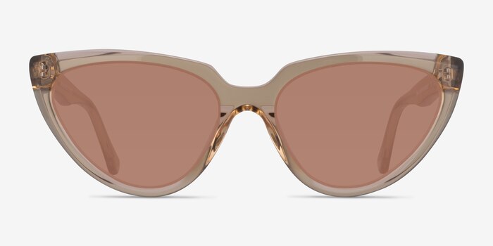 Ariana Champagne Acetate Sunglass Frames from EyeBuyDirect
