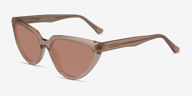 Ariana Champagne AcetateSunglass Frames from EyeBuyDirect, Angle View