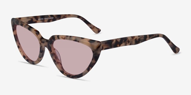 Ariana Ivory Tortoise AcetateSunglass Frames from EyeBuyDirect, Angle View