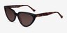 Ariana Dark Tortoise AcetateSunglass Frames from EyeBuyDirect, Angle View