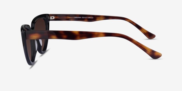 Ariana Dark Tortoise AcetateSunglass Frames from EyeBuyDirect, Side View