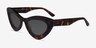Francesca Tortoise AcetateSunglass Frames from EyeBuyDirect, Angle View