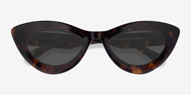 Francesca Tortoise AcetateSunglass Frames from EyeBuyDirect, Closed View