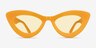Francesca Crystal Yellow AcetateSunglass Frames from EyeBuyDirect, Front View