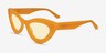 Francesca Crystal Yellow AcetateSunglass Frames from EyeBuyDirect, Angle View