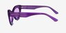 Francesca Crystal Purple AcetateSunglass Frames from EyeBuyDirect, Side View