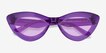 Francesca Crystal Purple AcetateSunglass Frames from EyeBuyDirect, Closed View