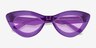 Francesca Crystal Purple AcetateSunglass Frames from EyeBuyDirect, Closed View