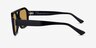 Modernist Black AcetateSunglass Frames from EyeBuyDirect, Side View